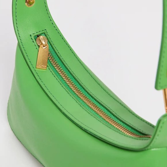 Gorgeous Oroton Sydney AU Garden Green Leather North Shoulder Bag NWT - Picture 7 of 11